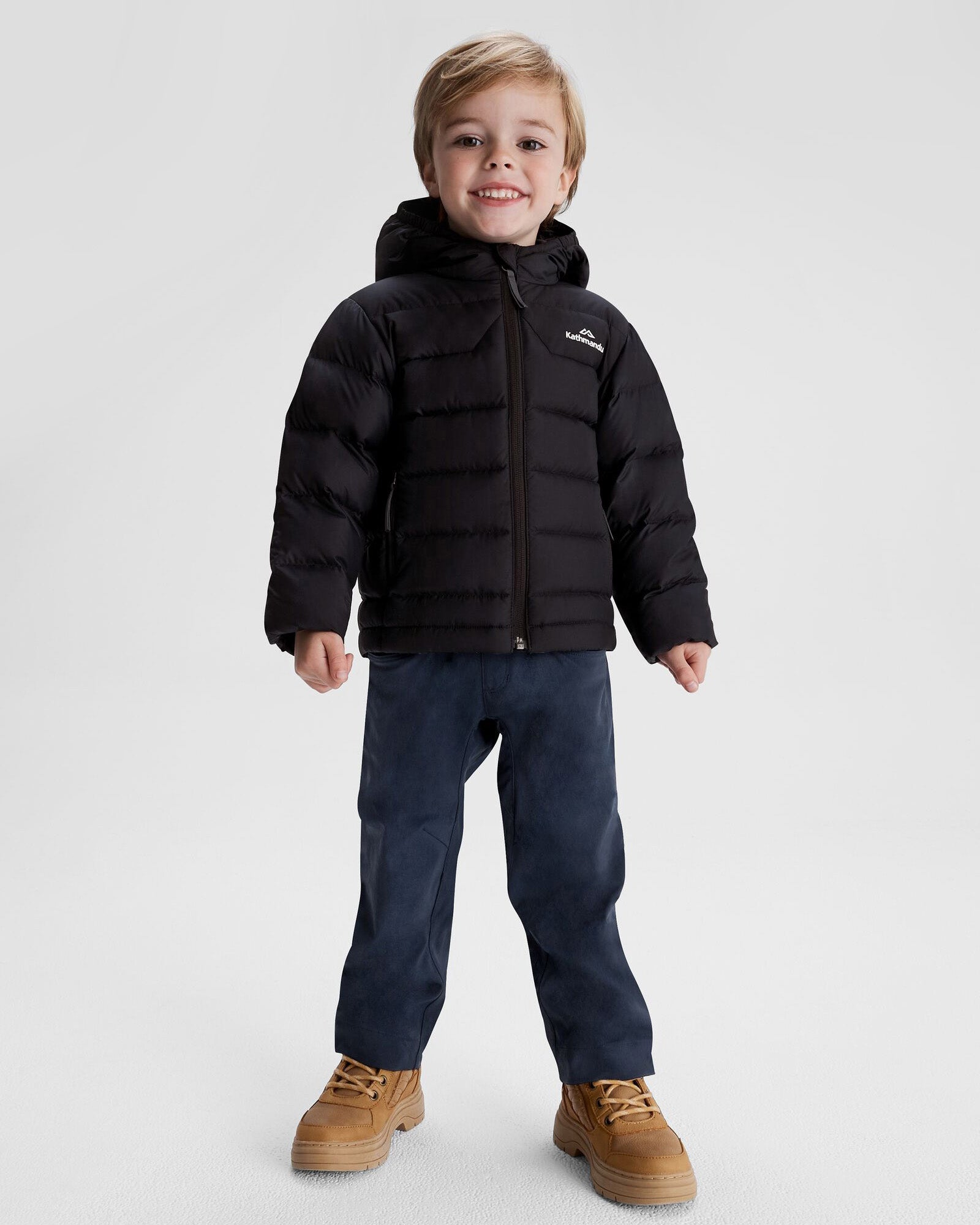 Kids' Epiq Down Jacket - Waterproof Winter Coat for Boys & Girls, Lightweight Warm Puffer Jacket with Hood (Black) - Perfect for Snow Play, Skiing & Cold Weather Outdoor Activities