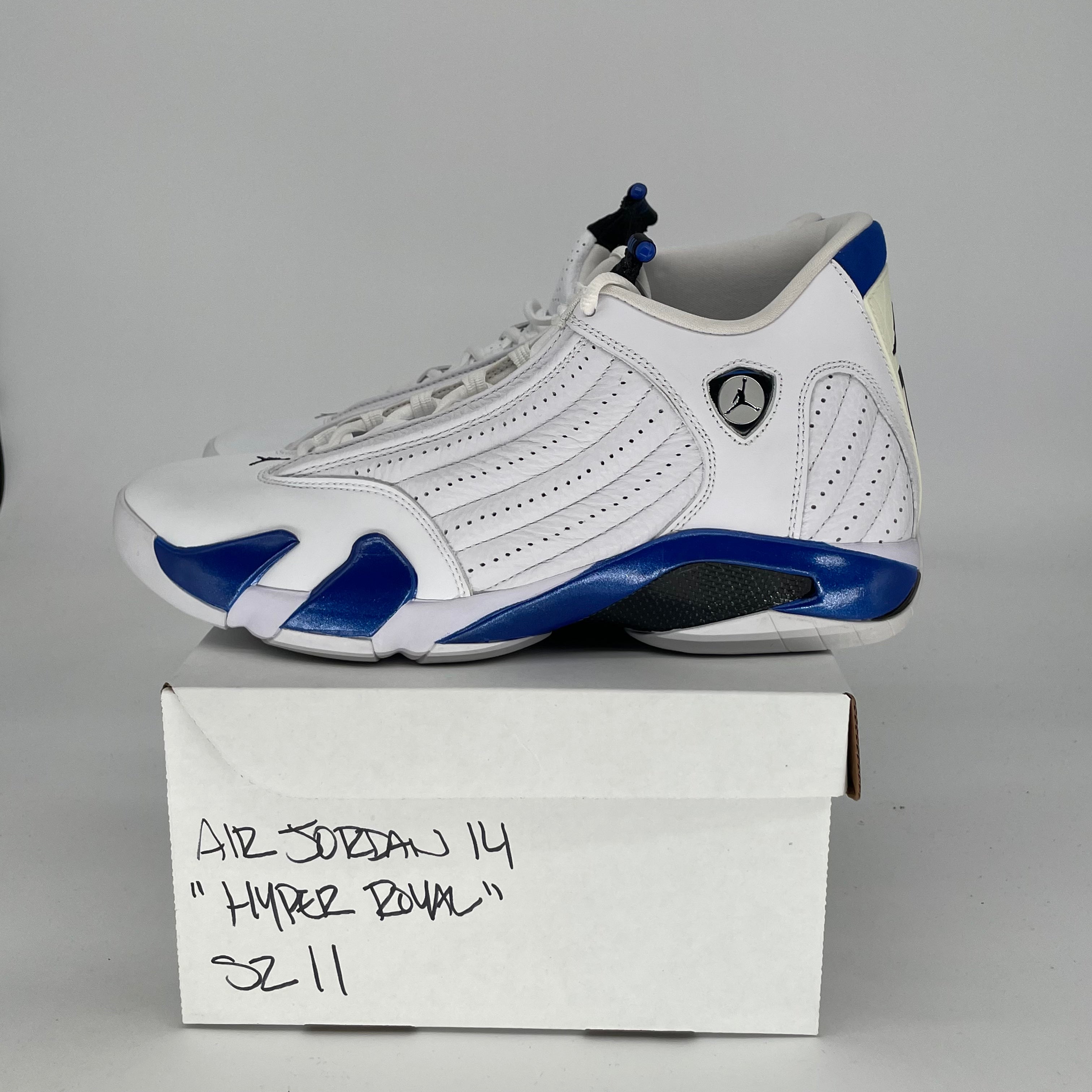AIR JORDAN 14 HYPER ROYAL Basketball Shoes - Men's Size 11/Women's Size 12.5 - Style 487471-104 - Perfect for Streetwear & Court Performance