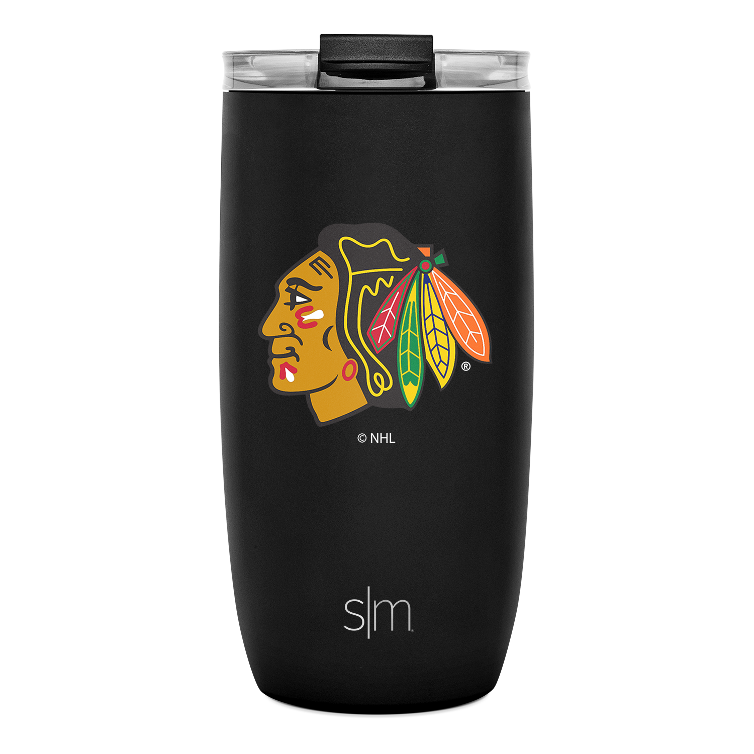 NHL Voyager Insulated Tumbler with Clear Flip Lid & Straw - 20oz Stainless Steel Travel Mug for Hot & Cold Drinks - Perfect for Hockey Fans, Office, Gym & Outdoor Activities