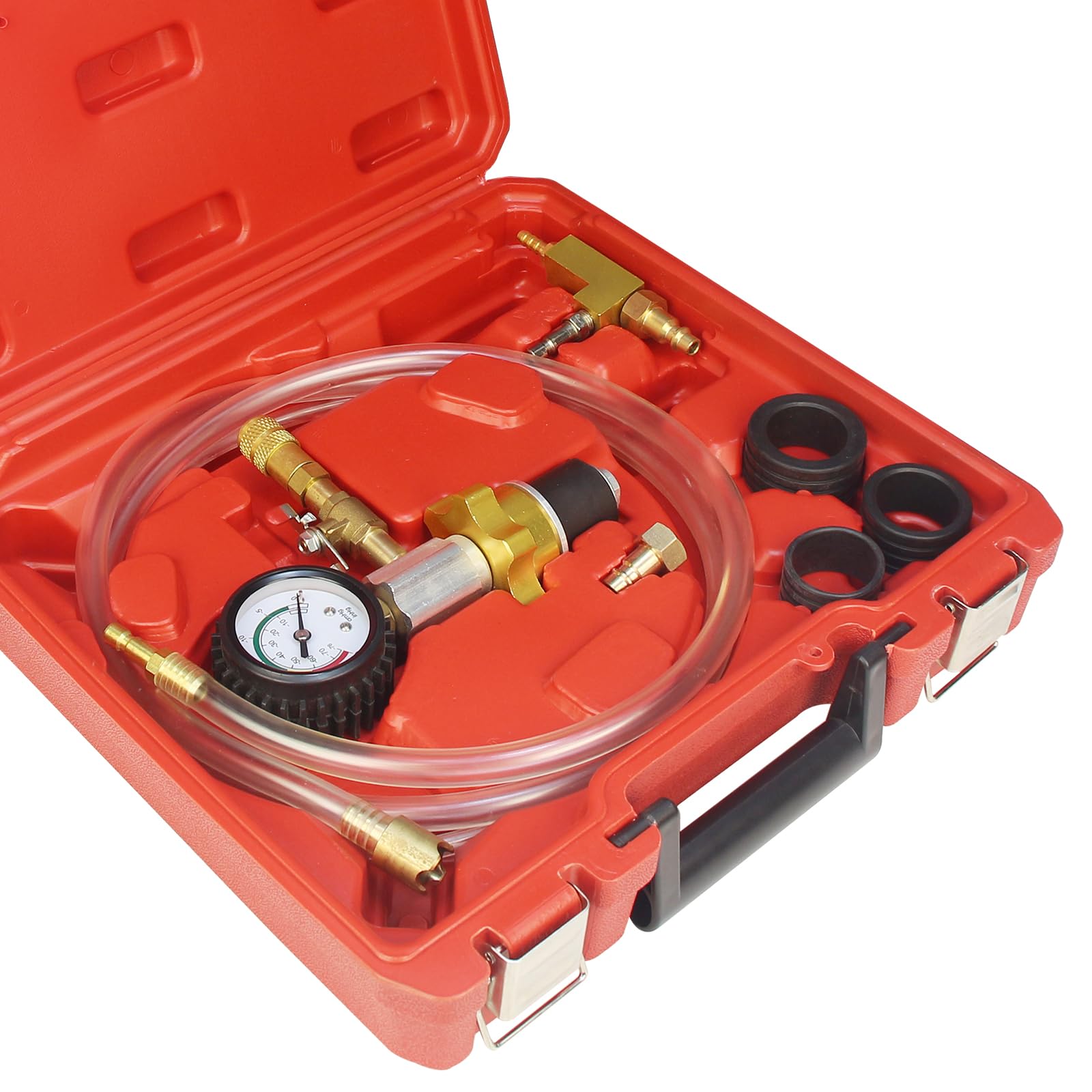 Auto Coolant Vacuum Kit - Cooling System Refill & Purging Tool for Radiator Maintenance | Pneumatic Vacuum Antifreeze Change Filler Set | Perfect for Car, Van, SUV & Truck Maintenance | DIY Coolant Replacement & Flushing at Home or Garage