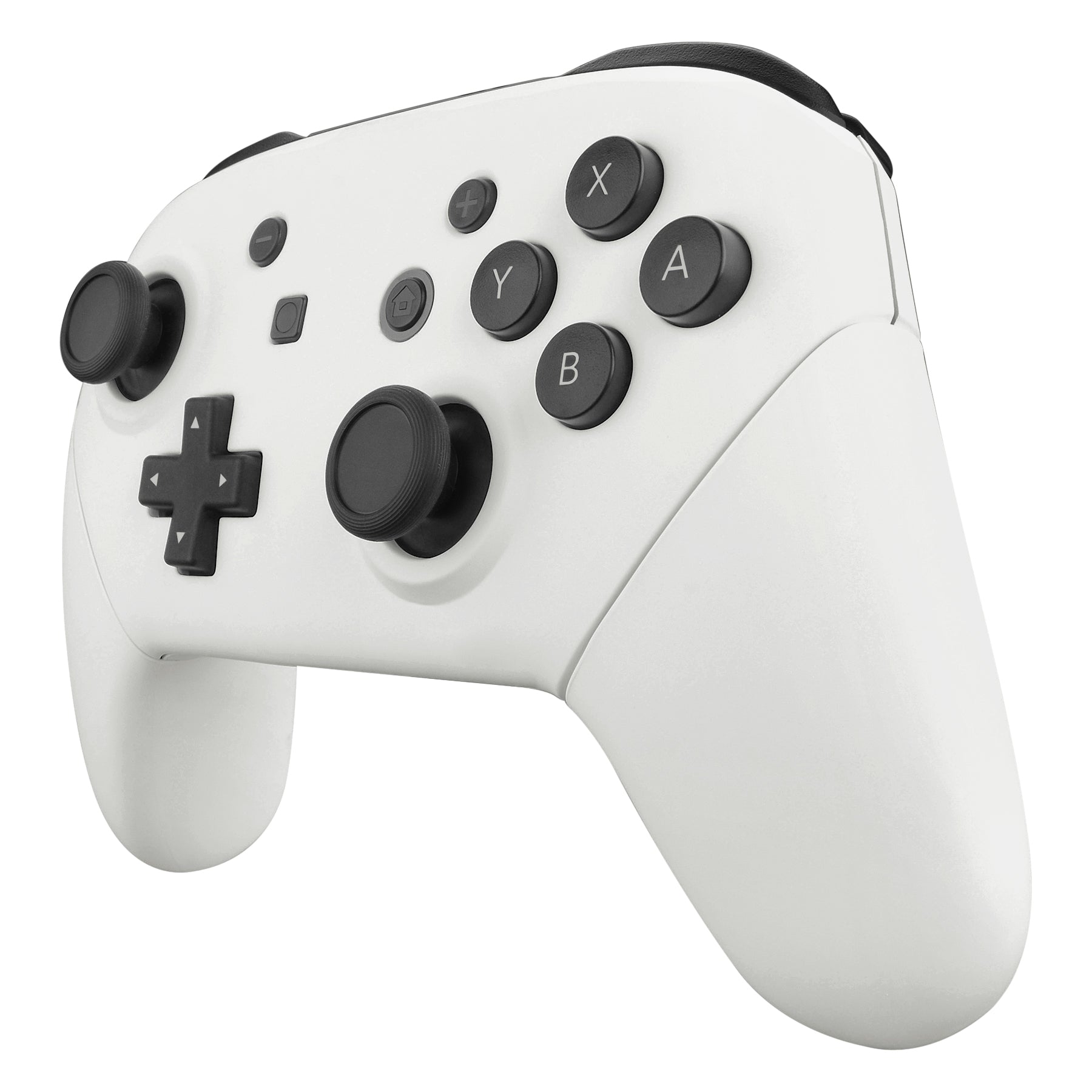 ExtremeRate White Faceplate & Backplate Replacement for Nintendo Switch Pro Controller - DIY Custom Shell Kit (Controller Not Included) - Perfect for Gaming, Modding & Personalization
