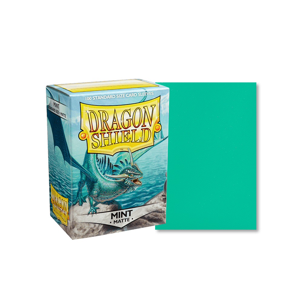 Dragon Shield Matte Card Sleeves - Standard Size (100 Pack) - Mint Green | Premium Protection for MTG, Pokemon, Yu-Gi-Oh & Collectible Card Games
