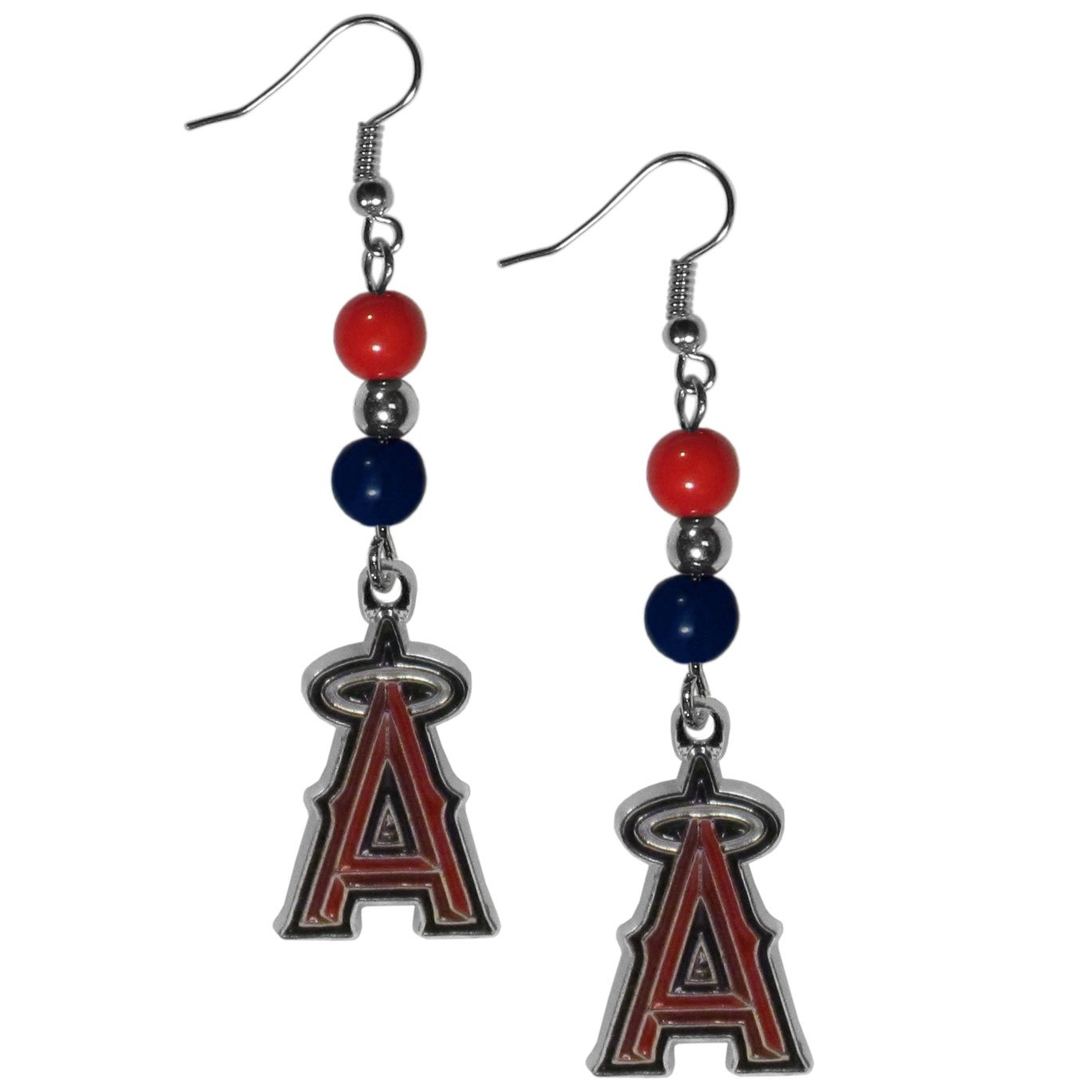 MLB Women's Fan Bead Dangle Earrings - Stylish Baseball Jewelry for Game Day & Casual Wear - Perfect Gift for Sports Lovers