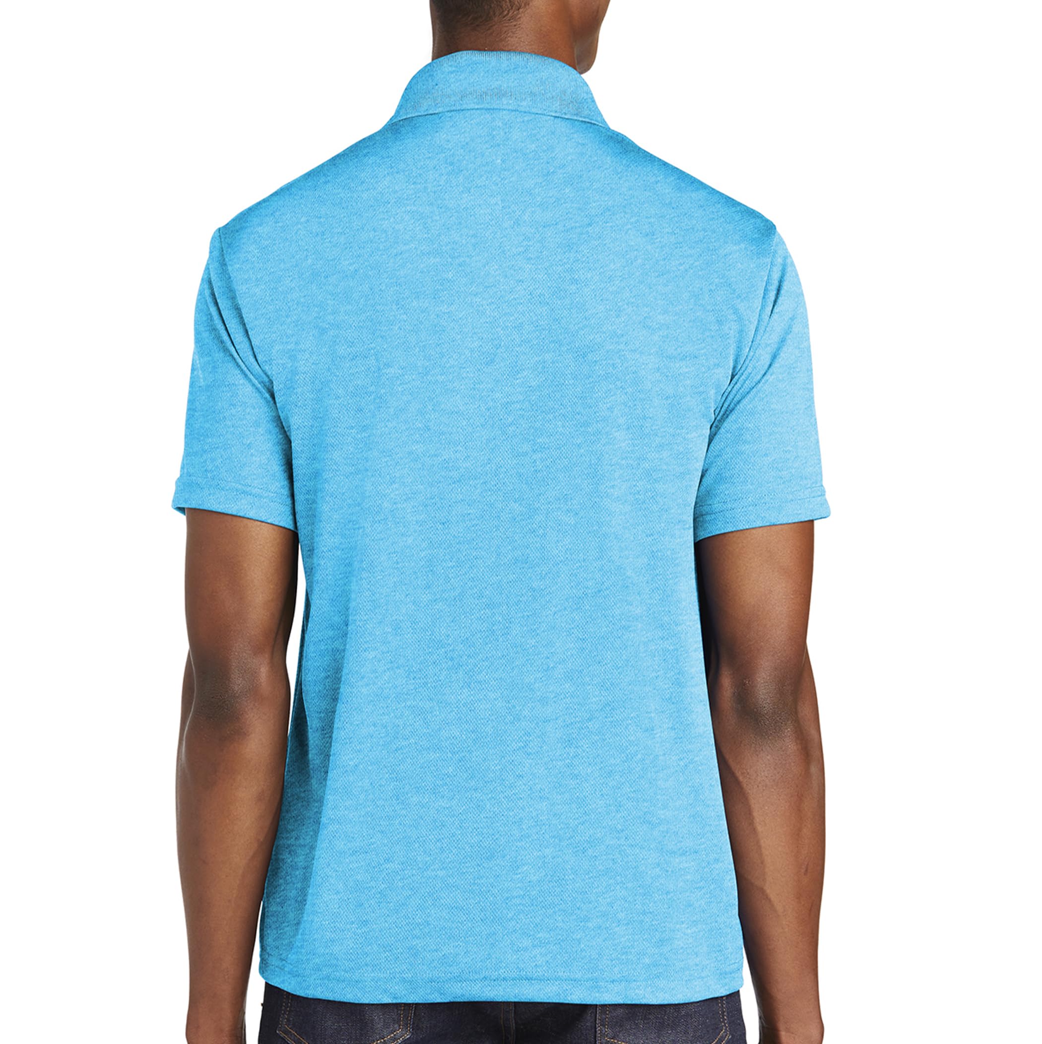 Custom Embroidered Men's Polo Shirts - Personalized Short Sleeve Golf Shirts with Name/Text - Breathable & Comfortable for Golf, Work & Casual Wear