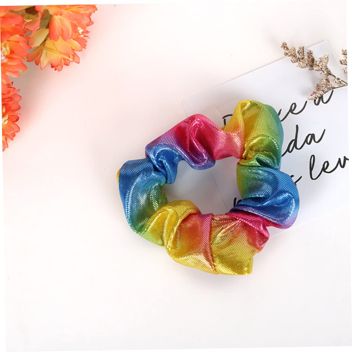 6 Pcs Stretchy Fabric Hair Ties - Soft Elastic Ponytail Holders for Women & Girls | Perfect for School, Workout, Yoga and Daily Styling