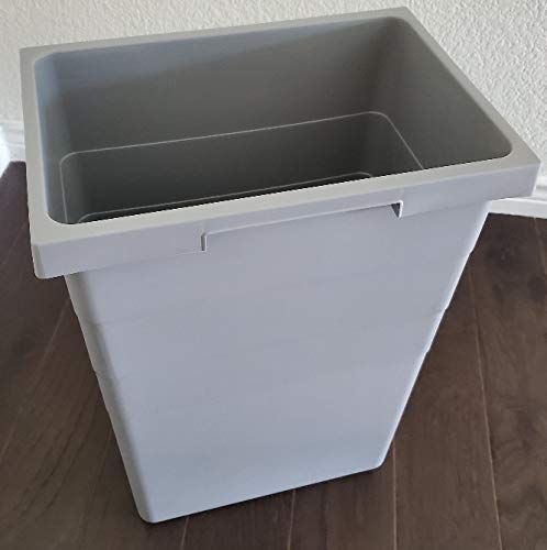35L Replacement Trash Bin for Kitchen, Bathroom, Office - Durable Plastic Wastebasket with Handle for Easy Emptying - Perfect for Home, Commercial & Outdoor Use