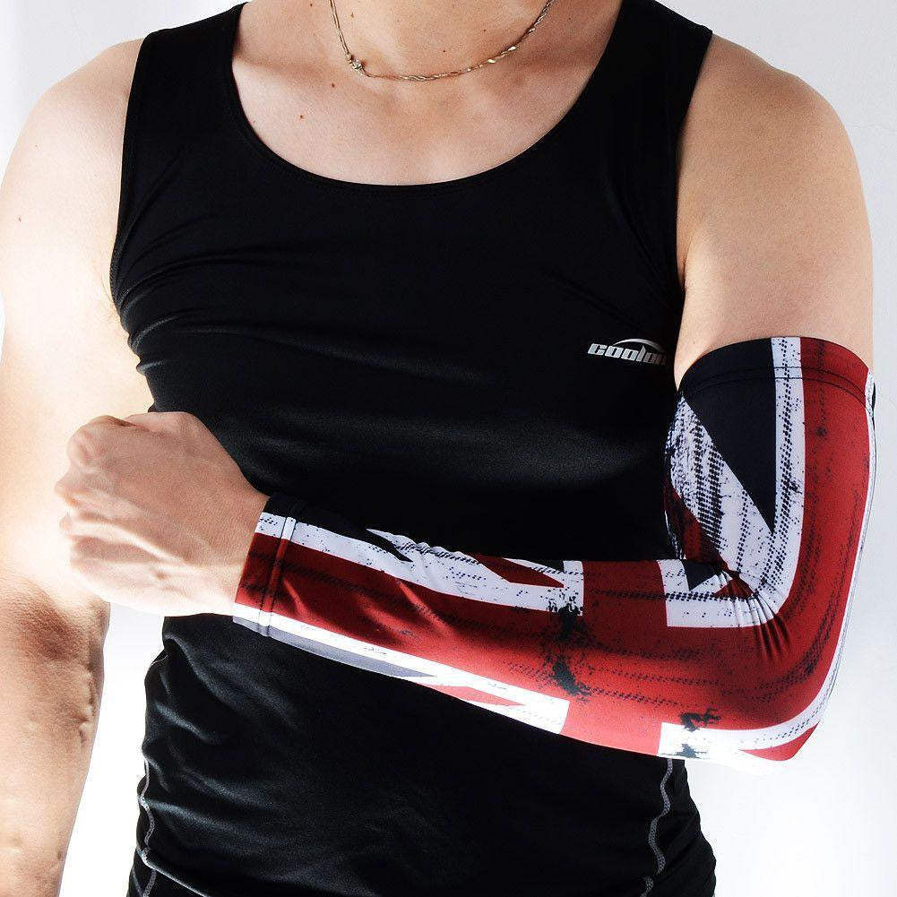UK Flag Arm Compression Sleeve - Breathable Sports Support for Running, Gym & Recovery - British Pride Athletic Wear for Men & Women