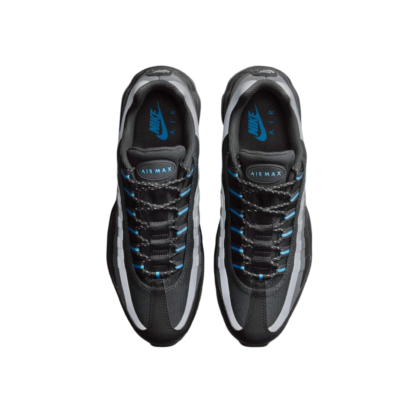 Nike Air Max 95 Ultra Black University Blue Running Shoes - Men's Athletic Sneakers for Jogging, Gym Workouts & Casual Wear