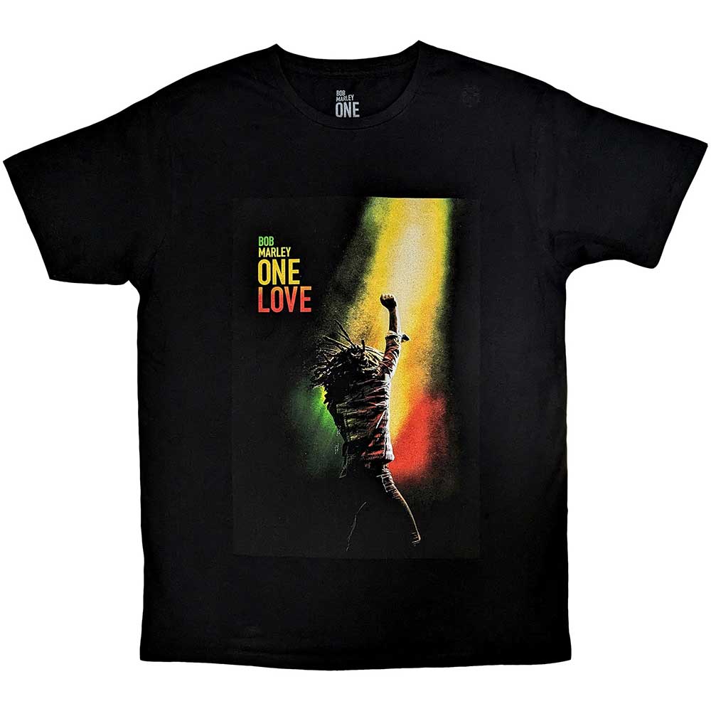 Bob Marley Unisex T-Shirt: One Love Movie Poster Graphic Tee for Men & Women - Perfect for Concerts, Festivals, and Reggae Fan Gifts