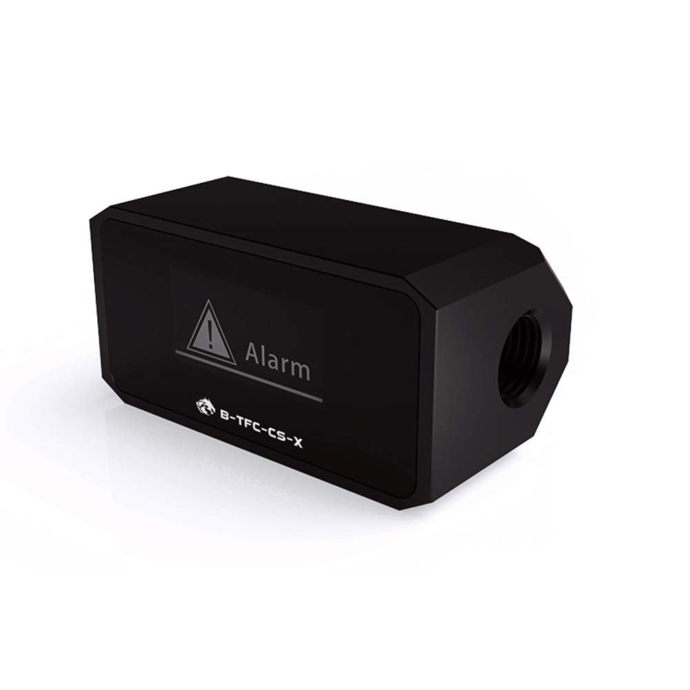 Bykski Digital Flow Meter with Temperature Display - High Precision Coolant Monitoring for PC Water Cooling Systems - Ideal for Gaming Rigs, Workstations, and Custom Liquid Cooling Builds