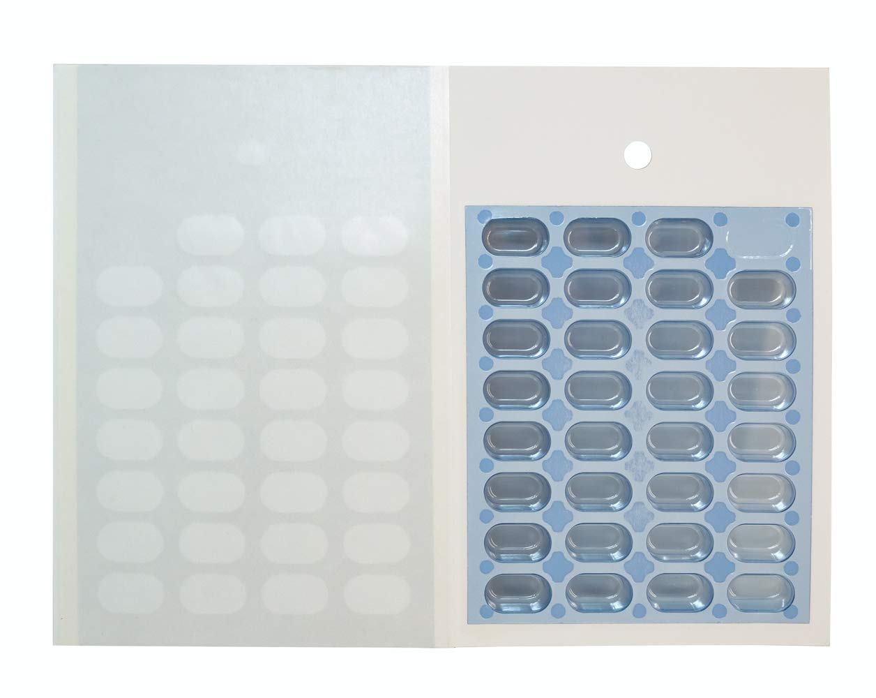 100 Pack Monthly/Weekly Cold Seal Medication Blister Pack Cards - No Equipment Needed, Easy Fill & Seal System (31-Day Supply) for Home Pharmacy Organization & Travel Medication Management