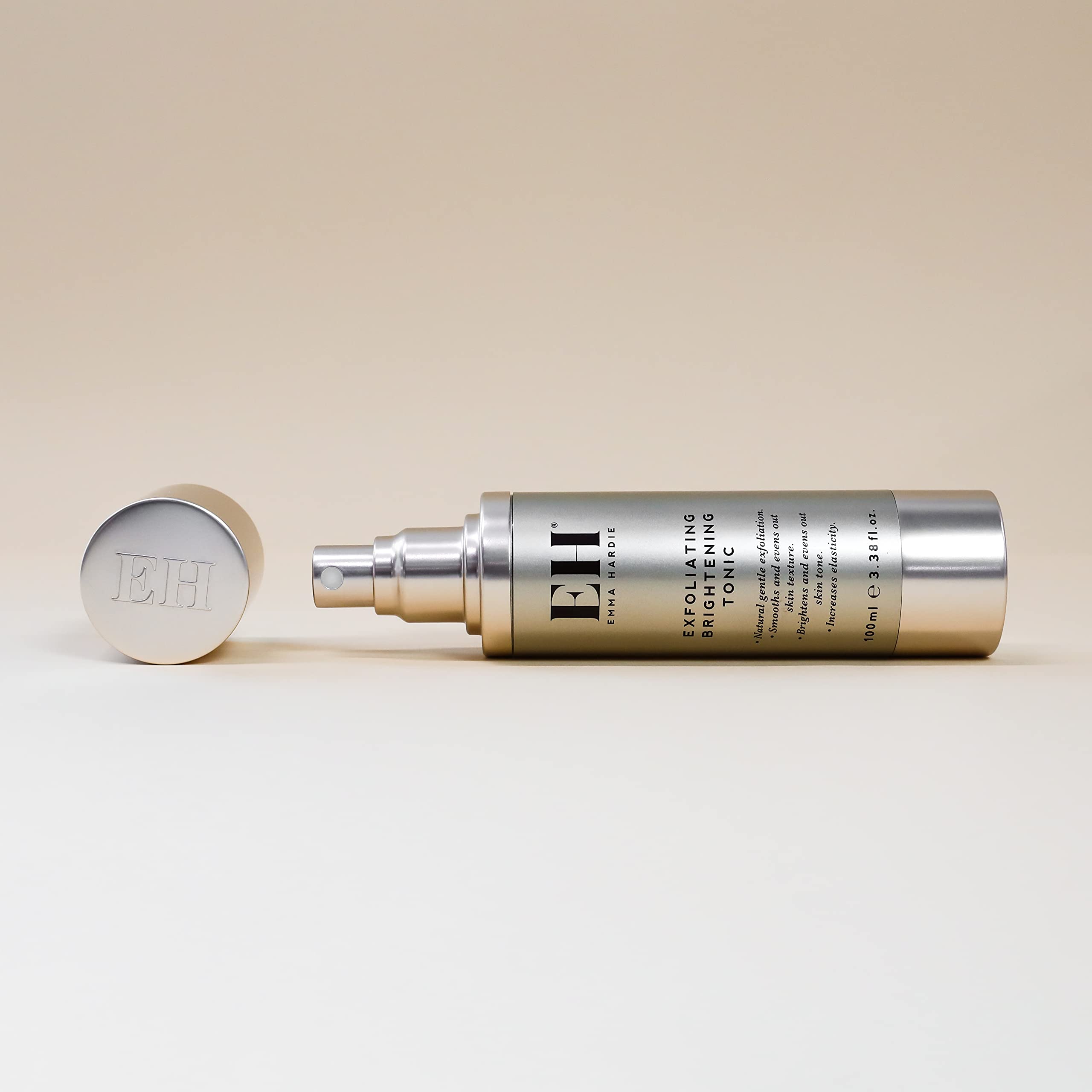 Emma Hardie 100ml Exfoliating Brightening Tonic with AHA & BHA - Anti-Aging Face Toner for Sensitive Skin, Reduces Wrinkles & Boosts Elasticity, Vegan & Cruelty Free - Perfect for Daily Skincare Routine & Post-Cleansing Treatment