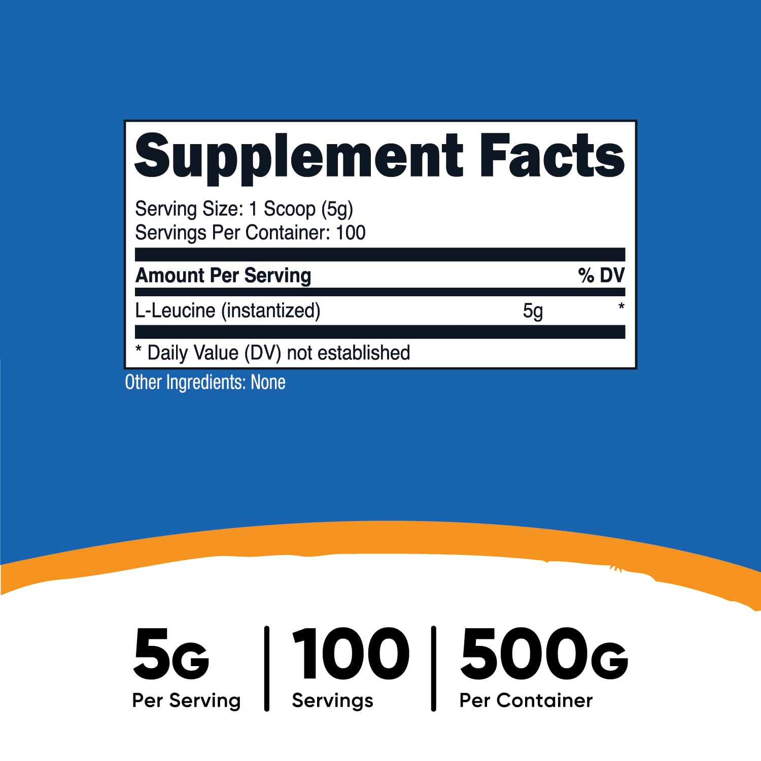 Nutricost Pure L-Leucine Powder 500g - Unflavored Branched Chain Amino Acid (BCAA) Supplement for Muscle Recovery & Workout Performance - Ideal for Athletes, Bodybuilders & Fitness Enthusiasts