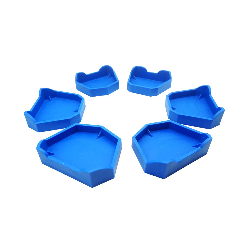 6PCS Dental Plaster Mold Base Forming Kit - Professional Impression Trays & Model Base Set for Dentists, Orthodontists & Dental Labs | Perfect for Crowns, Bridges & Denture Making
