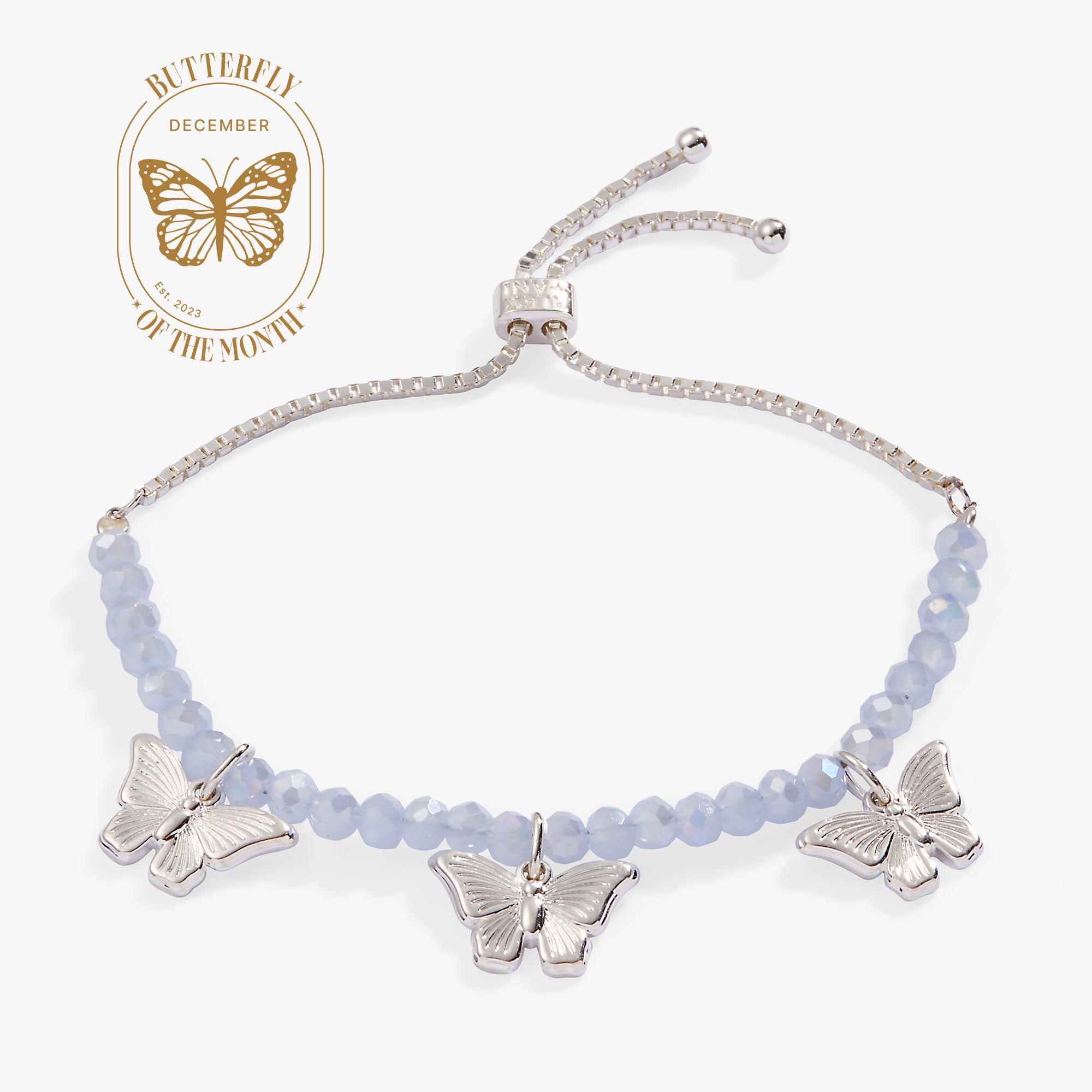 Elegant Butterfly Multi-Charm Bolo Bracelet for Women - Adjustable Beaded Boho Jewelry - Perfect for Parties, Weddings & Everyday Wear