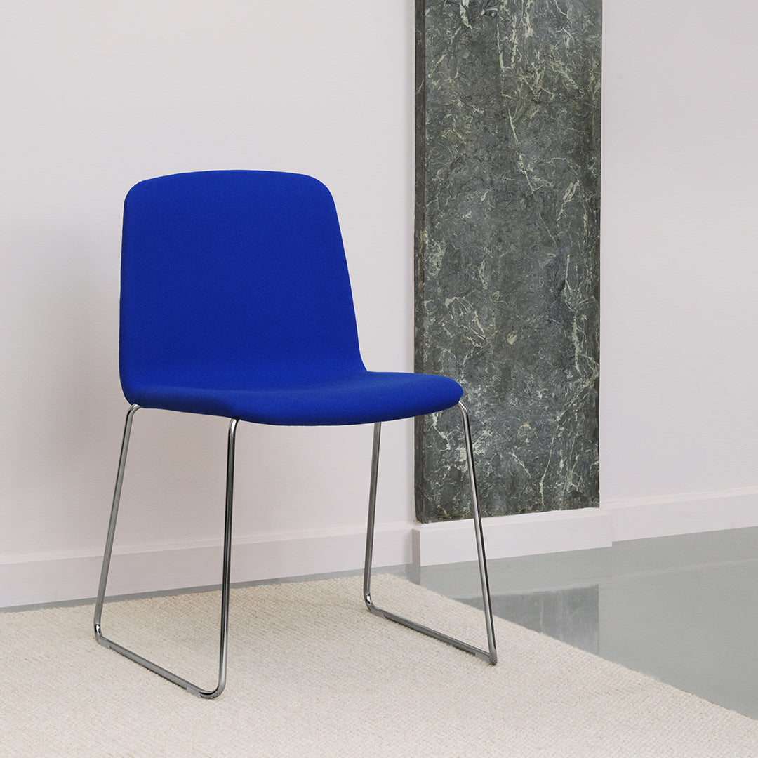 Just Chair - Premium Steel Fully Upholstered Stackable Chair for Office, Dining Room & Conference | Durable & Comfortable Seating Solution