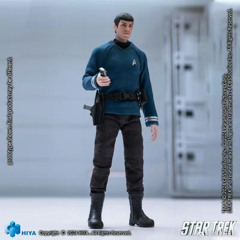 1/12 Scale HIYA 16CM Spock Action Figure - Star Trek 2009 Movie Collectible Model for Display & Photography | Perfect for Sci-Fi Fans & Toy Collectors