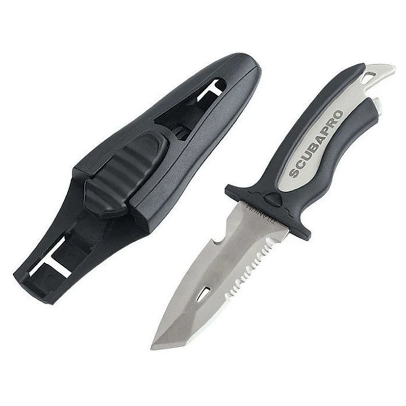 ScubaPro MAKO Titanium Dive Knife - 3.5 Inch Corrosion-Resistant Blade for Scuba Diving, Snorkeling & Underwater Adventures