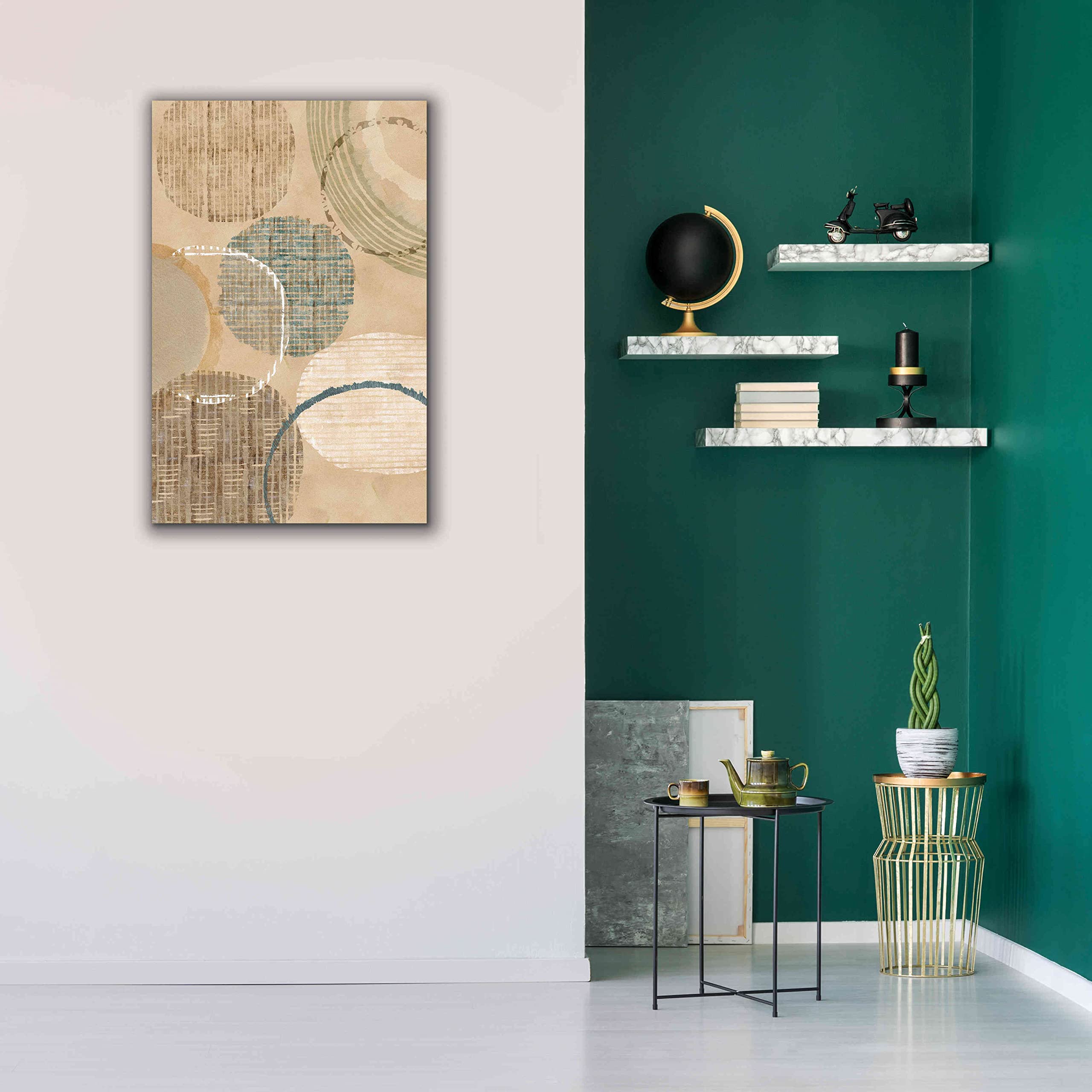 Flora Kouta Woven Baskets I Giclee Canvas Wall Art - 26x40 Inches Modern Home Decor for Living Room, Bedroom & Office