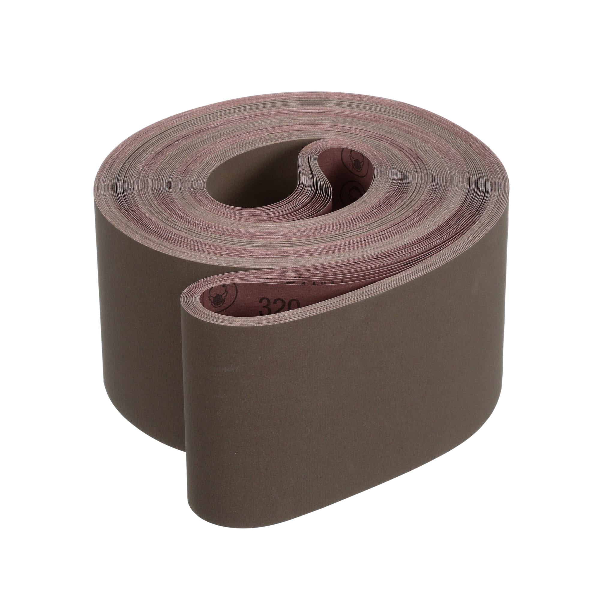 3M 211K Cloth Belt - 6 in x 168 in, 320 J Weight, Film Lok, L Flex - Ideal for Metal Finishing, Wood Sanding & Industrial Applications
