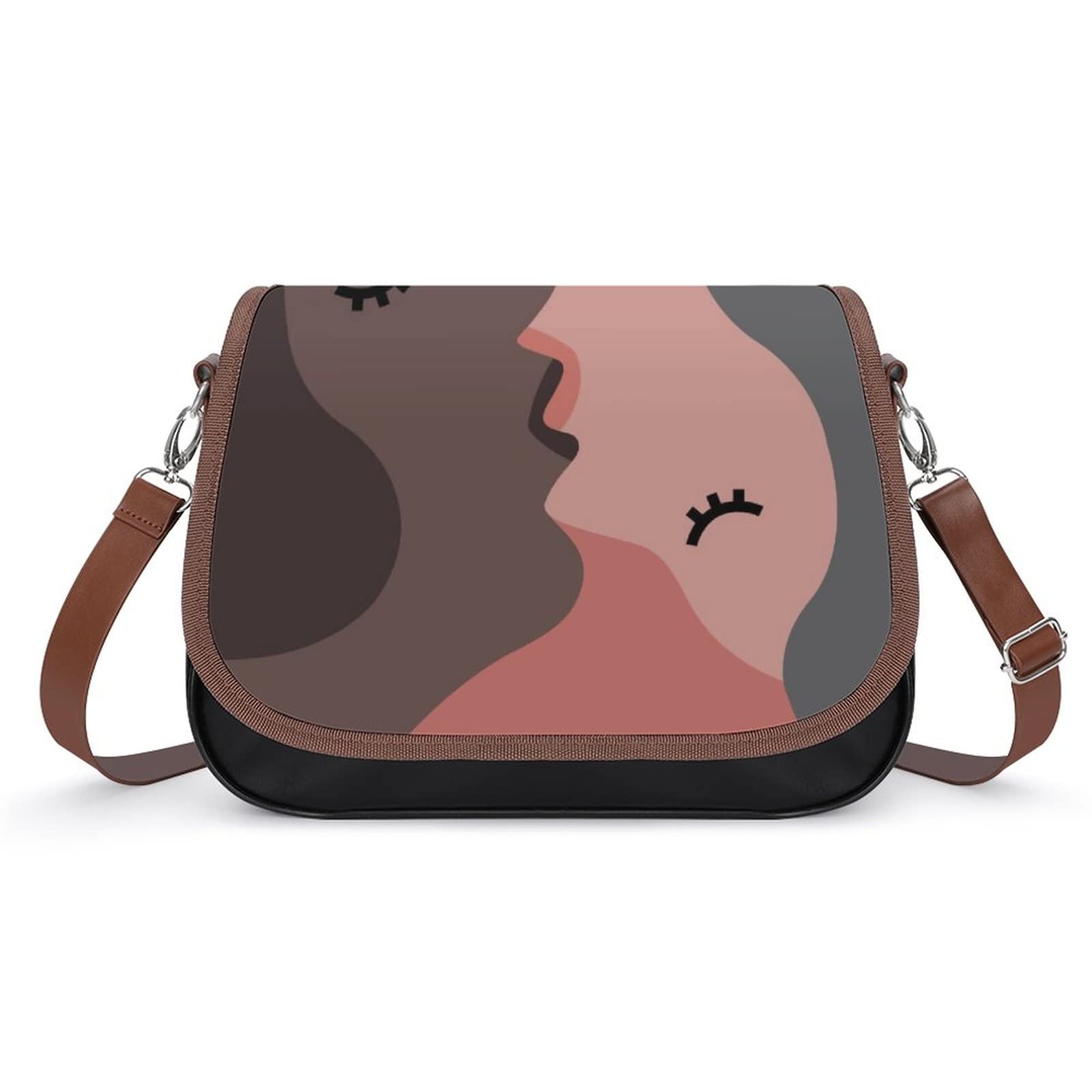 Stylish Women's Leather Crossbody Bag - Printed Casual Shoulder Messenger Purse for Everyday Use | Perfect for Work, Travel & Date Nights