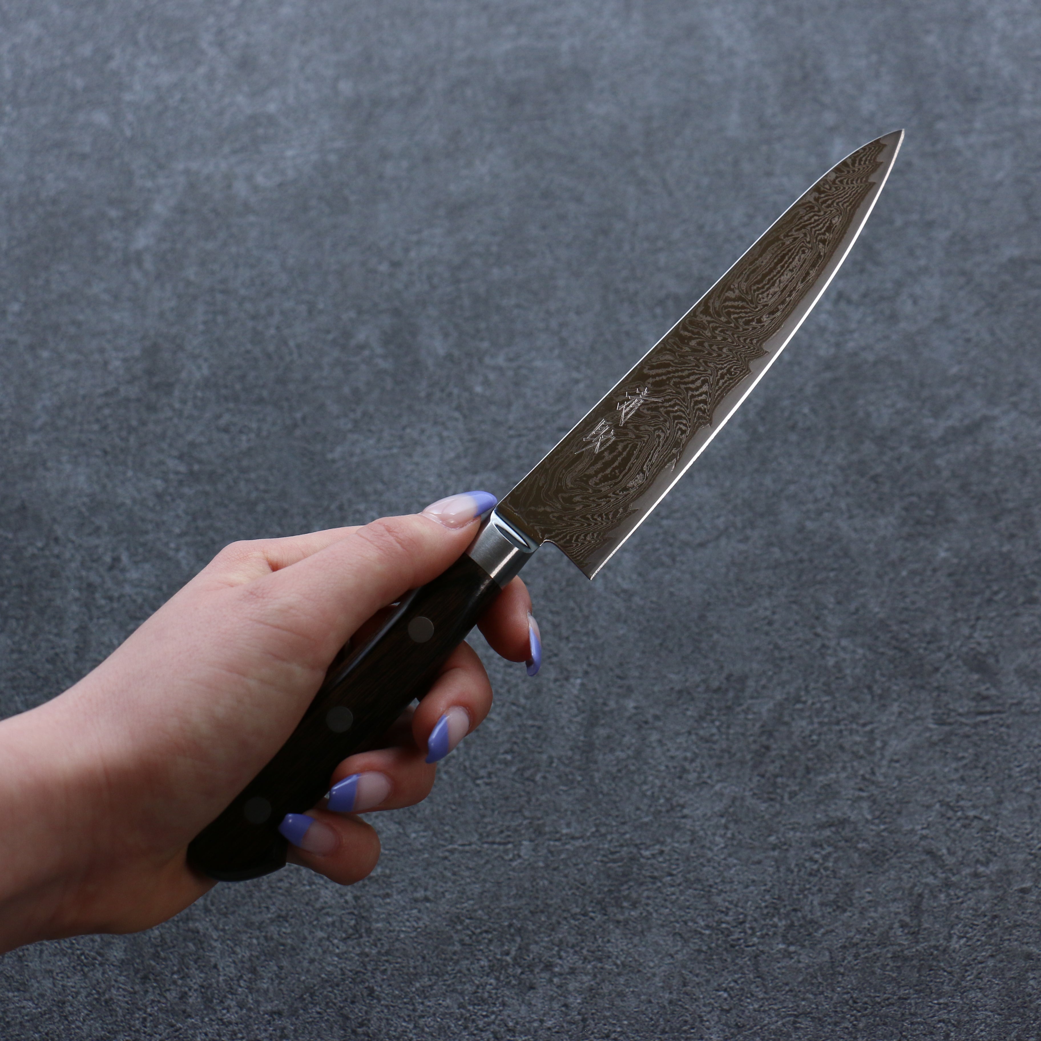 Premium Seisuke Nami AUS10 Damascus Petty Knife 5.3