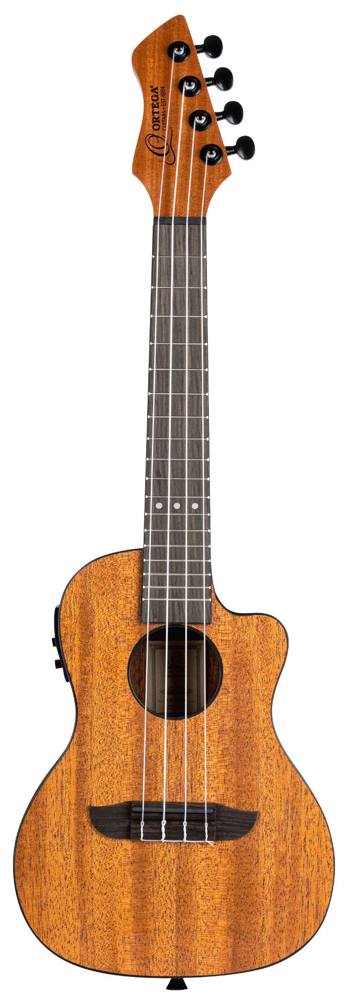 Ortega Horizon Series RUHZ-CE-MM 4-String Concert Acoustic-Electric Ukulele with Reverse Headstock - Right-Handed Natural Finish | Perfect for Live Performances, Studio Recording & Travel Musicians