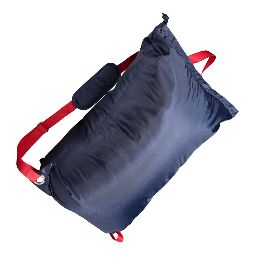EXCEART Laundry Backpack for Travel - Adjustable Shoulder Straps, Portable Apartment Laundry Bag, Foldable Travel Hamper - Perfect for Dorms, Camping & Gym