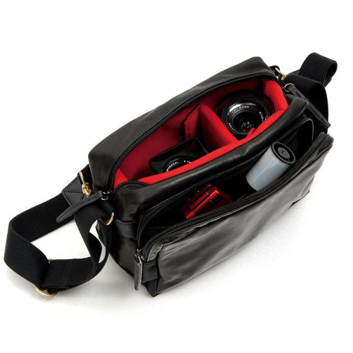 Artisan & Artist GCAM 1100 Premium Leather and Canvas Camera Bag - Perfect for DSLR, Mirrorless Cameras & Photography Accessories - Ideal for Travel, Hiking and Outdoor Photography