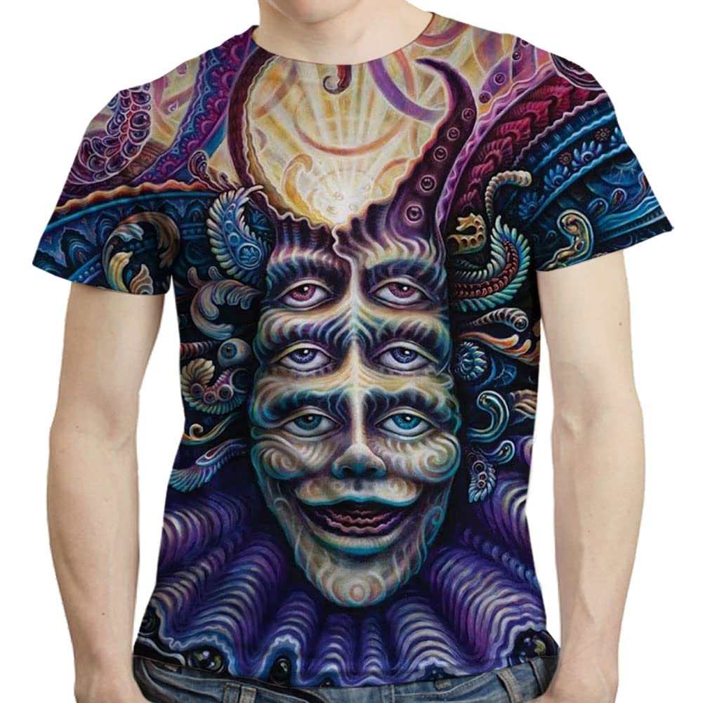 3D Printed Graphic T-Shirt for Men - Cool & Stylish Casual Tee - Sizes S-3XL - Perfect for Everyday Wear, Street Fashion & Gifts