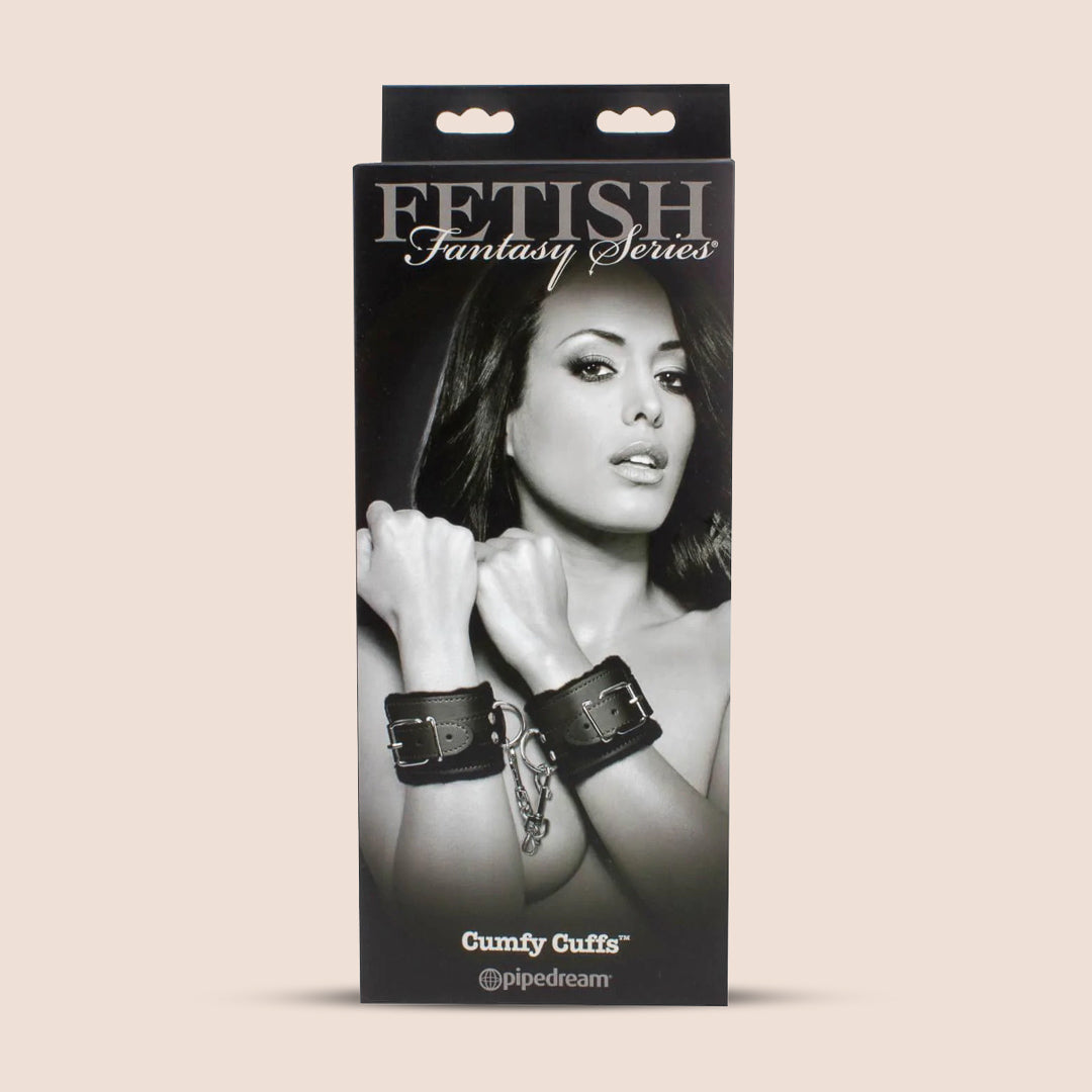Fetish Fantasy Cumfy Cuffs - Soft Leatherette Restraints for Couples | Perfect for BDSM, Role Play & Spicing Up Your Bedroom