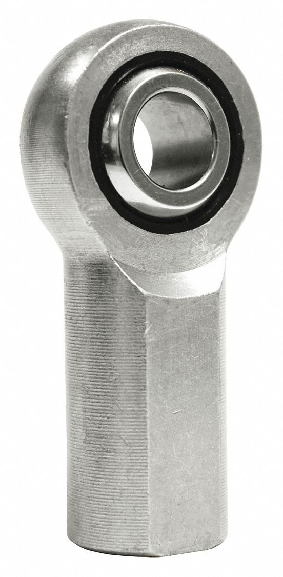 Female Rod End Bearing - Nylon/PTFE Liner - Left Hand Thread 1/4-28 - Perfect for Automotive Suspension & Industrial Machinery Applications