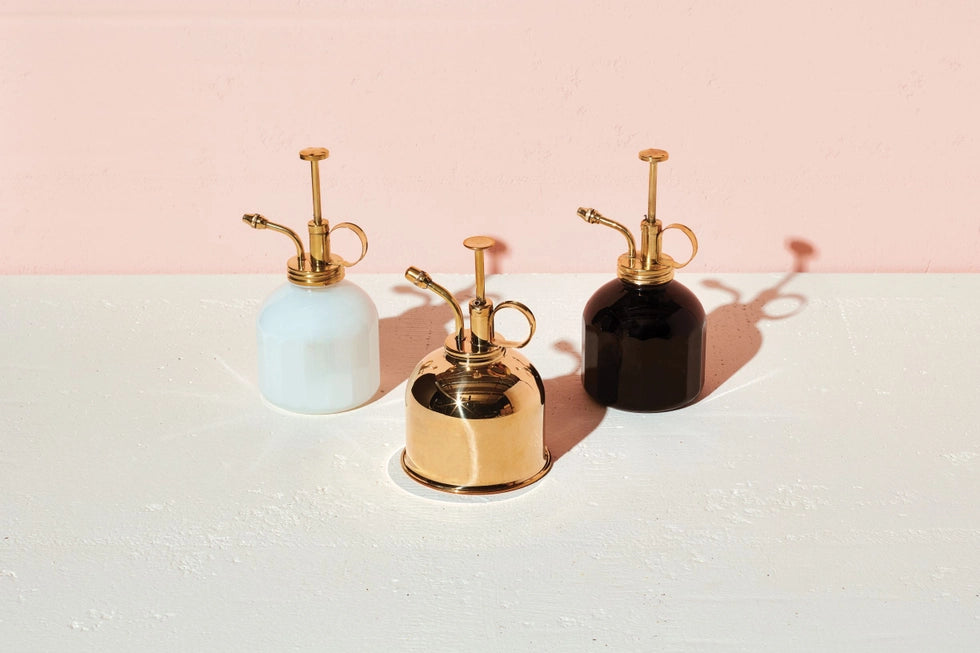 Modern Sprout Glass and Brass Mister - Elegant Plant Mister for Indoor Plants, Succulents, and Home Decor | Perfect for Hydrating Houseplants and Adding Style to Your Living Space