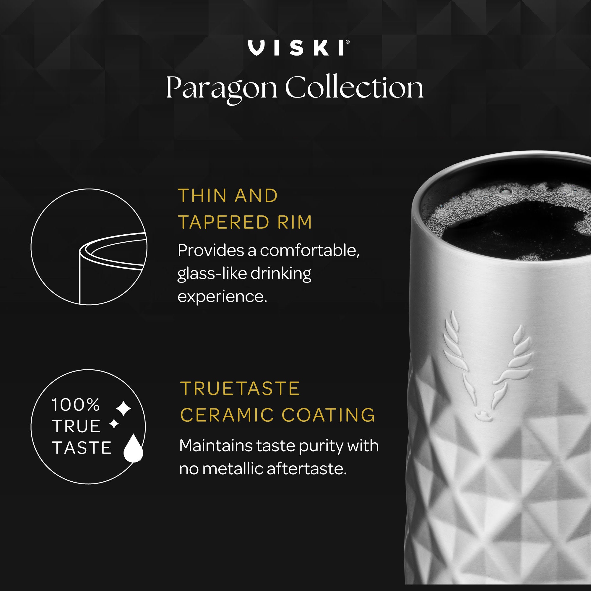Premium Paragon Stainless Steel Champagne Flutes Set - Platinum Finish Elegant Wine Glasses for Wedding, Party & Romantic Dinners - Dishwasher Safe & Shatterproof