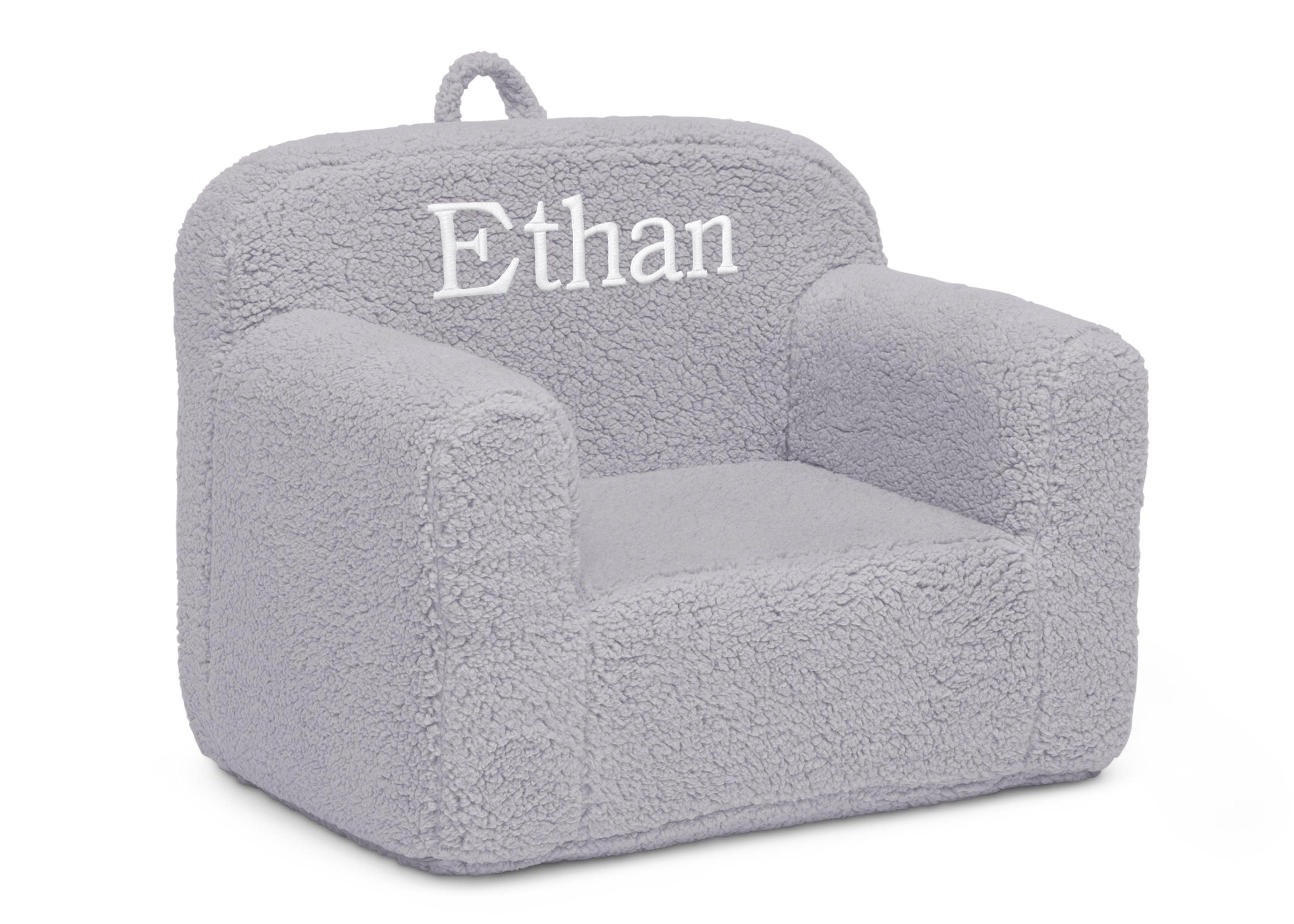 Personalized Cozee Sherpa Chair for Kids - Soft Plush Children's Reading Chair with Custom Name - Perfect for Bedroom, Playroom & Nursery Decor