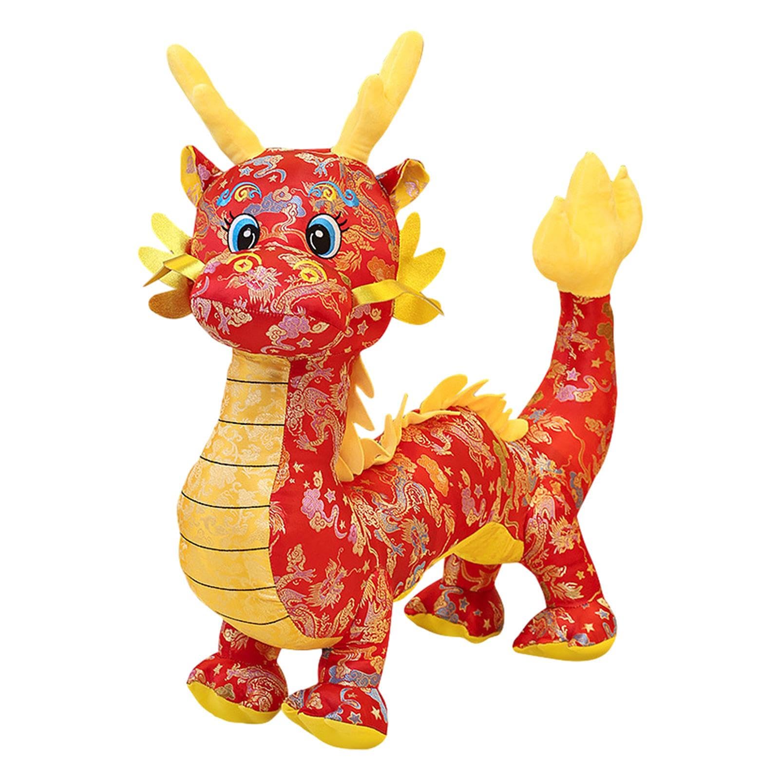Lucky Dragon Plush Toy - 2024 Mascot for Chinese New Year Decor & Gifts