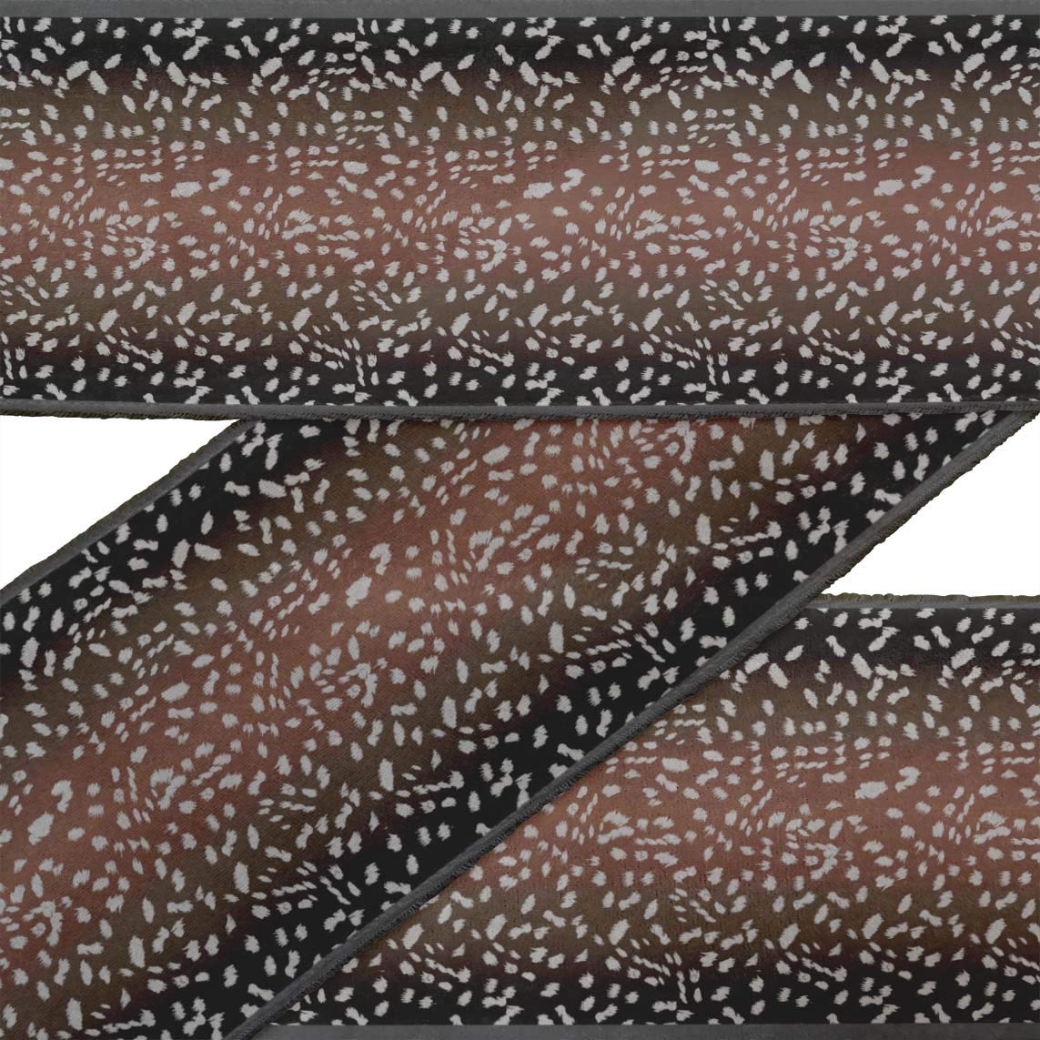 Orange Leopard Print Dupion Fabric Ribbon Trim - 4 Inch Wide, 9 Yard Length for Sewing, Crafts & DIY Accessories | Perfect for Costume Design, Home Decor & Gift Wrapping