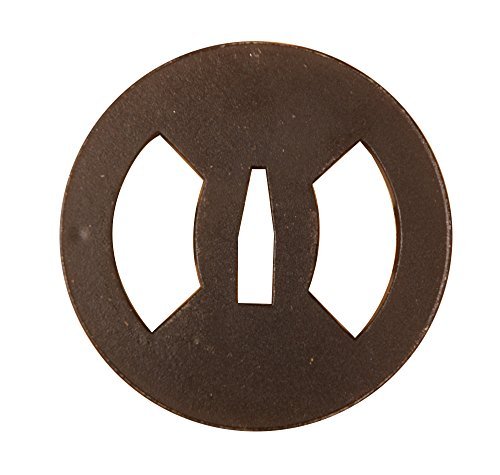 Authentic Japanese Samurai Sword Iron Tsuba Hand Guard for Wakizashi & Tanto - Perfect for Cosplay, Martial Arts & Collectors
