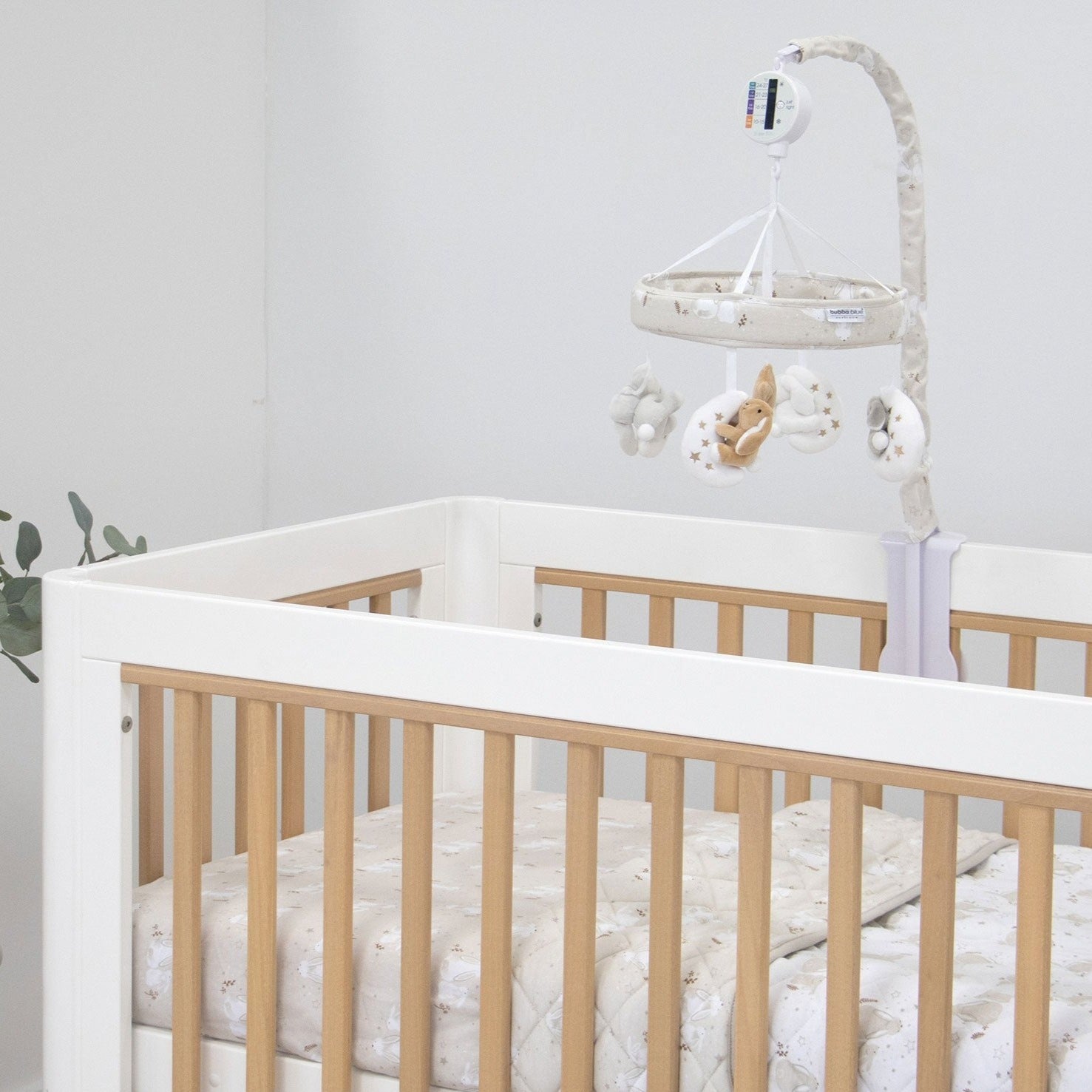 Bunny Dreams Musical Mobile - Cute Baby Crib Mobile with Soothing Music & Rotating Toys for Nursery Decor & Infant Sleep Aid