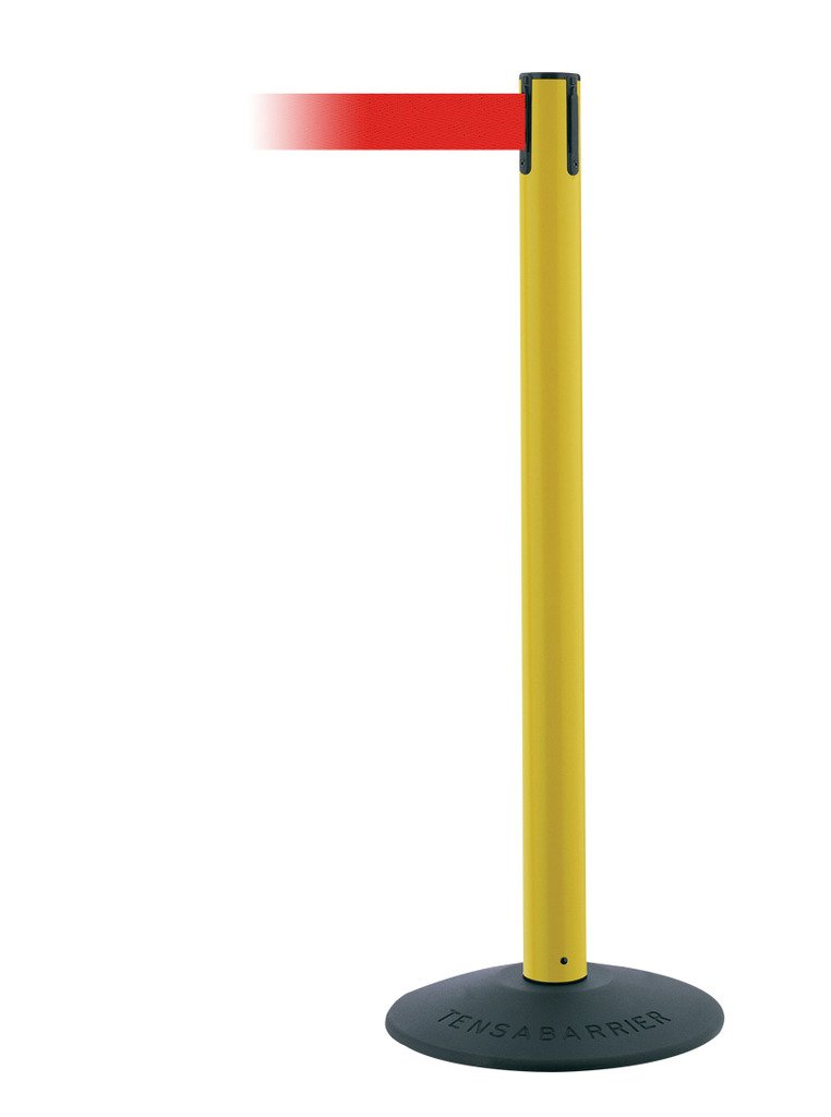 Retractable Barrier Post - Adjustable Safety Bollard for Crowd Control & Parking - Perfect for Events, Warehouses & Driveways