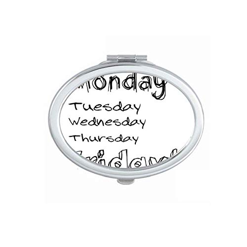DIYthinker Art Deco Fashion Mirror - Portable Foldable Double-Sided Makeup & Glasses Mirror - Perfect for Travel, Home Vanity & Office Desk