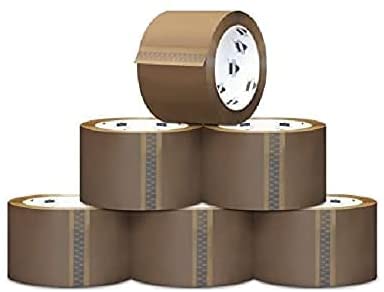 Shield Tape Packing Tape, 2 Inch x 110 Yards, 72 Rolls, Brown, 1.75 Mil, 3 Inch Core - Heavy Duty Packaging Tape for Dispenser Refill, Moving Boxes, Storage & Shipping | Ideal for Home, Office & Warehouse Use
