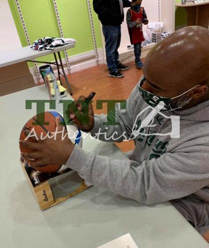 Mateen Cleaves Autographed Michigan State Spartans Basketball - Signed & Dual Inscribed Collectible - Perfect for Sports Memorabilia Fans, Home Decor, and Gift Ideas