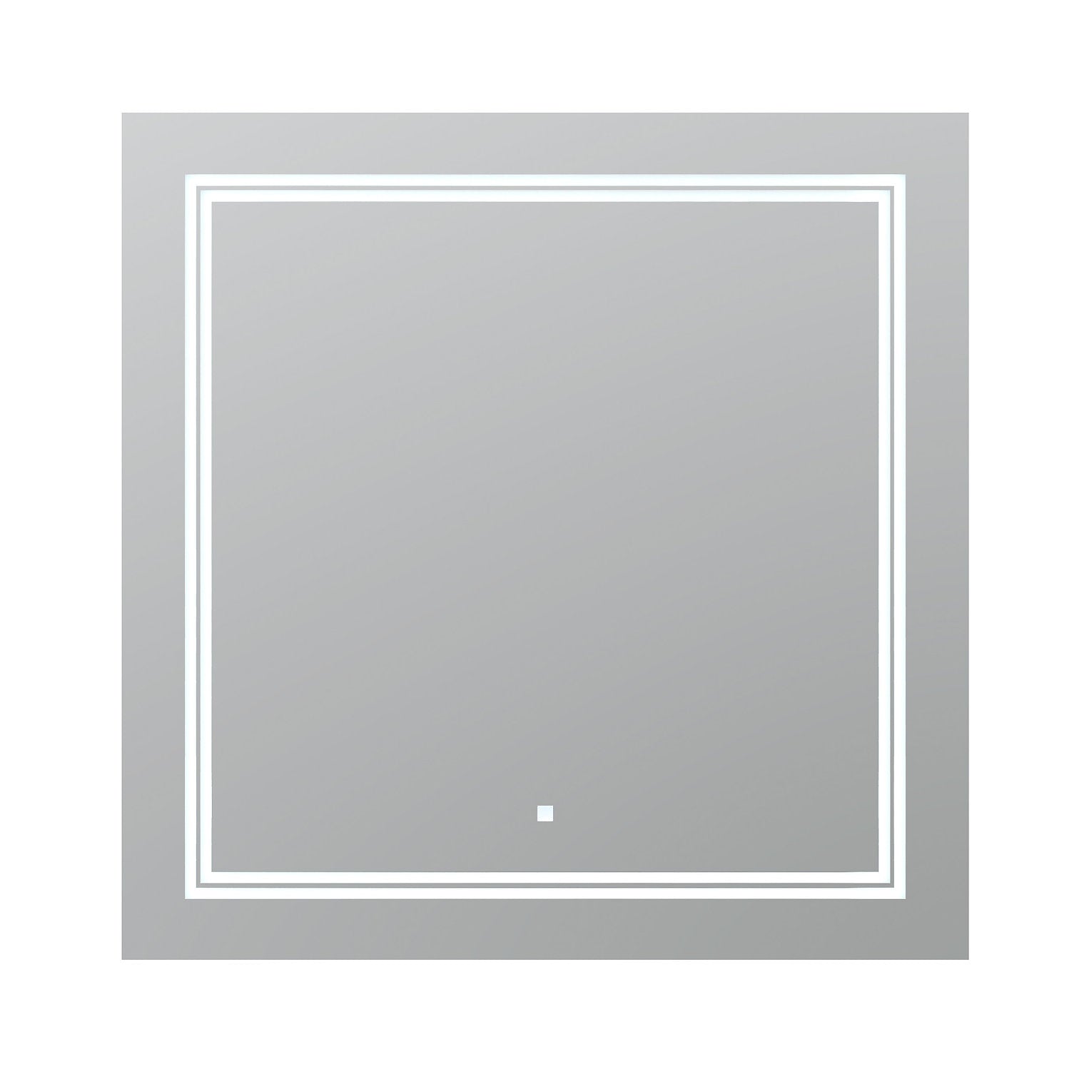 Aquadom SOHO 30x30 Inch LED Backlit Bathroom Mirror - Modern Vanity Mirror with Adjustable Lighting for Makeup & Shaving