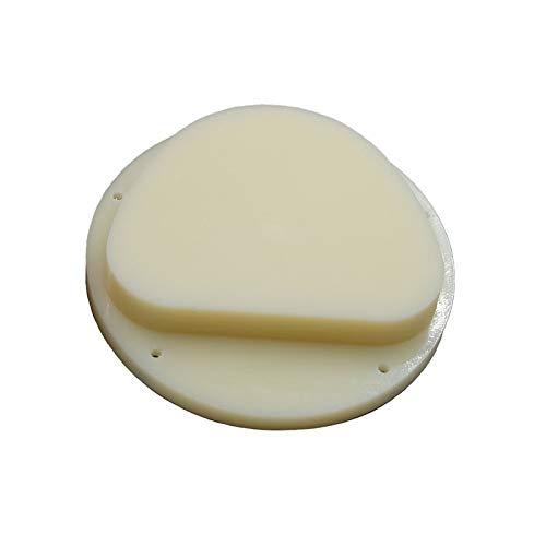 3Pcs Amann Wax Discs for CAD/CAM Dental System - 89x71x14mm Temporary Material for Crowns & Bridges - Perfect for Dental Labs & Prosthodontics