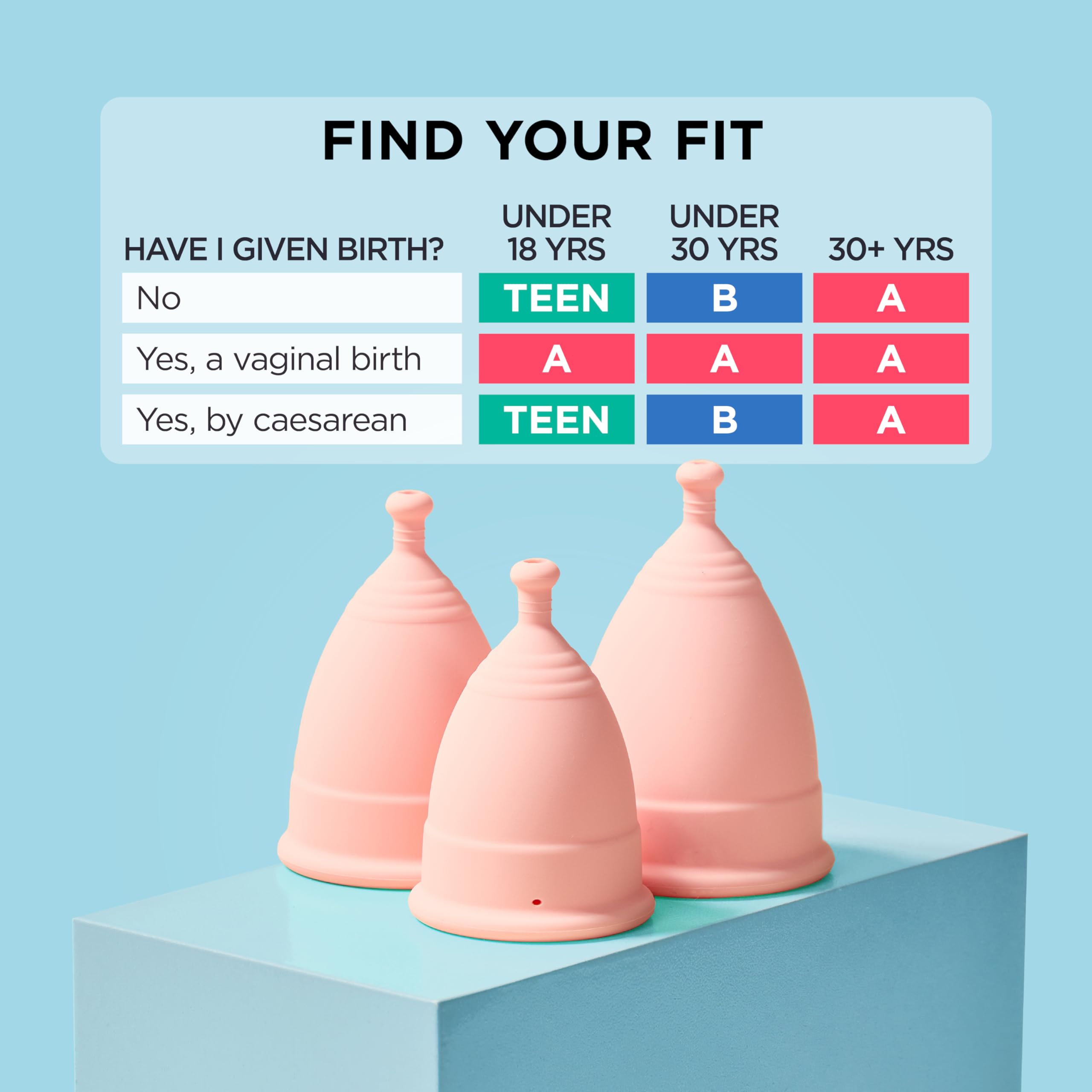 Mooncup Beginner Menstrual Cup - Super Soft, Easy Insertion for Teens | Comfortable & Leak-Proof Period Protection for Active Lifestyles, Sports & Travel