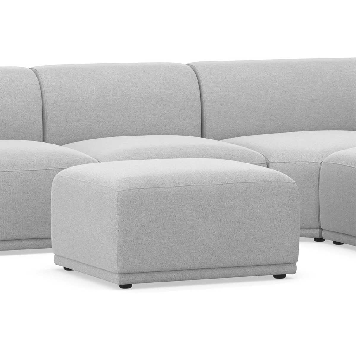 Bailey Fabric 4-Seater Corner Modular Sofa Set - Modern L-Shaped Sectional Couch with Removable Covers for Living Room, Lounge & Family Room