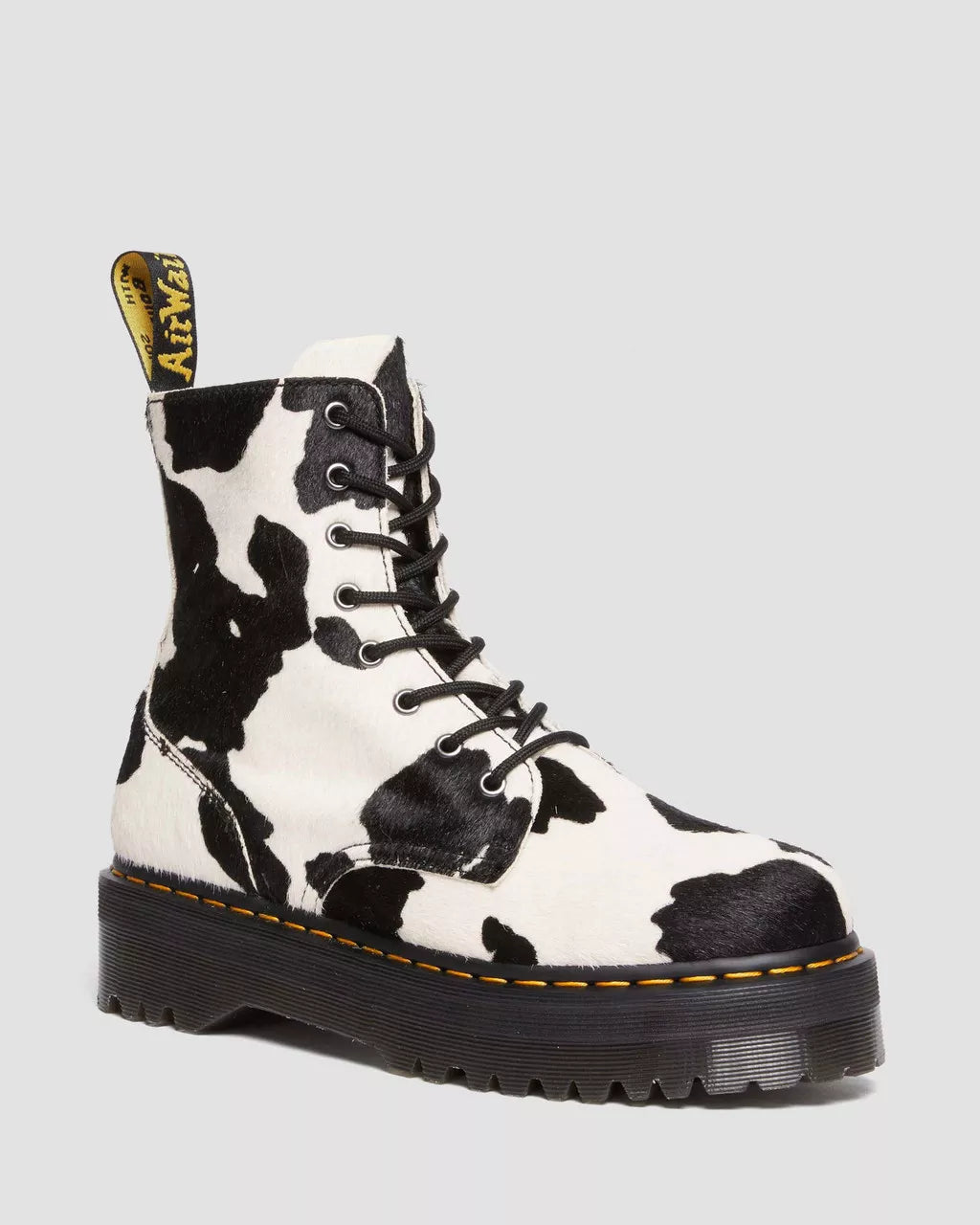 Dr. Martens Jadon Boot - Vegan Leather Cow Print Platform Boots for Women | Punk & Gothic Fashion, Street Style & Everyday Wear