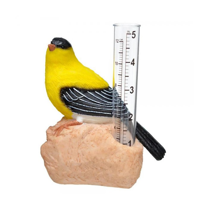 Goldfinch Rain Gauge - Accurate Outdoor Rainfall Measurement Tool for Garden, Lawn & Weather Enthusiasts | Perfect for Home, Farm & School Weather Stations