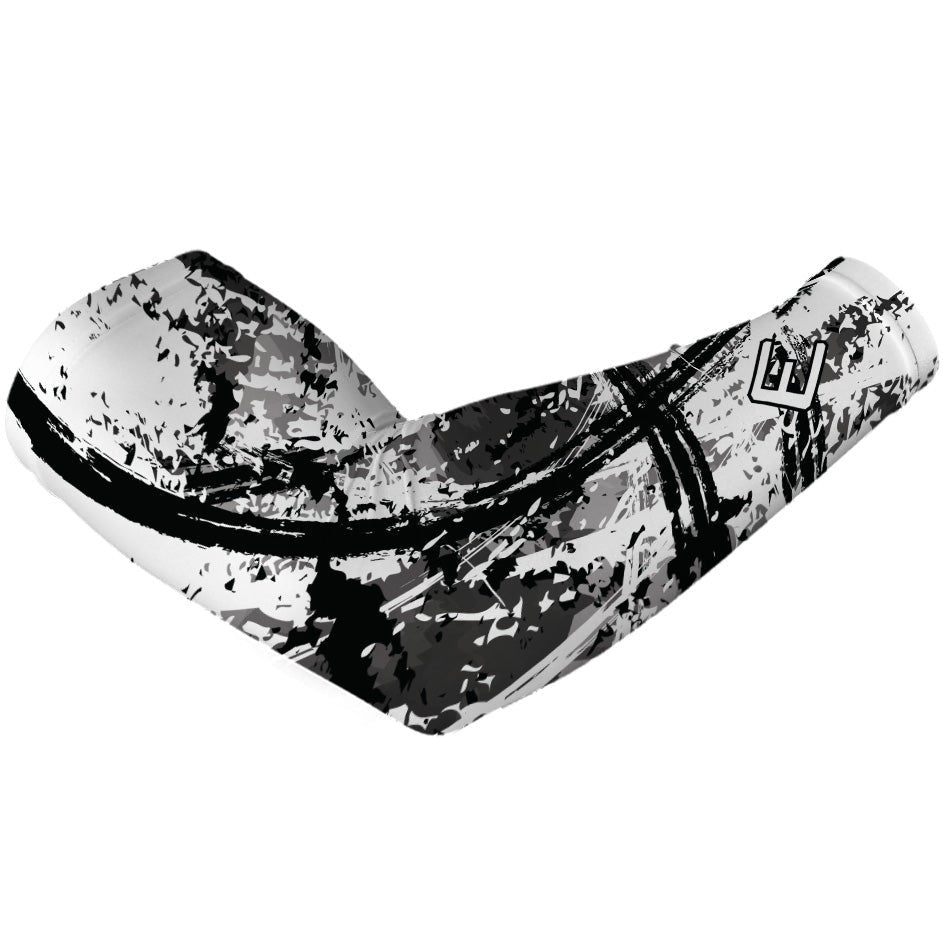 Wicked White Arm Sleeves - UV Protection & Cooling Compression Sleeves for Outdoor Sports, Basketball, Running & Cycling - Sun Guard for Men & Women